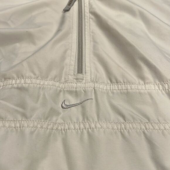 Vintage Nike Center Swoosh Anorak Style half zip Black Windbreaker size XXL flaw - Picture 5 of 13